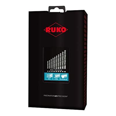 RUKO 214215RO HSS-G Metaal-spiraalboorset 25-delig 1 mm, 1.5 mm, 2 mm, 2.5 mm, 3 mm, 3.5 mm, 4 mm, 4.5 mm, 5 mm, 5.5 mm, 6 mm, 6.5 mm, 7 mm, 7.5 mm, 8 mm, 8.5