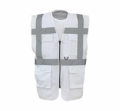 Veiligheidshesje met rits wit - XL