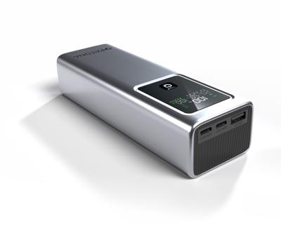 PATONA Platinum Powerbank Luxury One PD100 | 20000mAh | PD 100W | USB-C + USB-A Zilver, Zwart