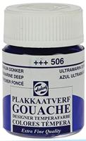 Talens Gouache Extra Fine Quality Fles 16 ml - Ultramarijn Donker 506 - thumbnail