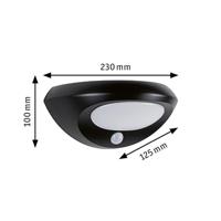 Paulmann Sorava 94856 Wandlamp op zonne-energie met bewegingsmelder LED LED vast ingebouwd 3.5 W Antraciet - thumbnail