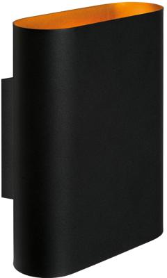 Lucide OVALIS - Wandlamp - 2xE14 - Zwart Lucide OVALIS - Wandlamp - 2xE14 - Zwart