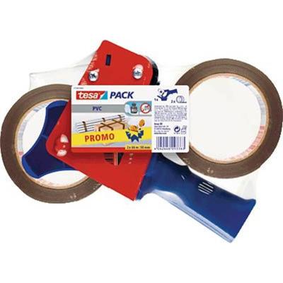 tesa Tapedispenser 57108-00-01 Bruin Rolbreedte (max.): 50 mm Rollengte (max.) 66 m Met mesbescherming