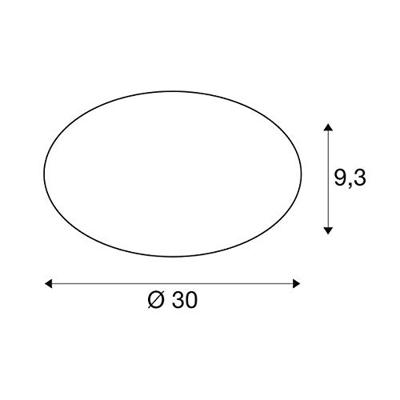SLV PlafondlampLipsy 30cm - 3000-4000K wit - 1002020