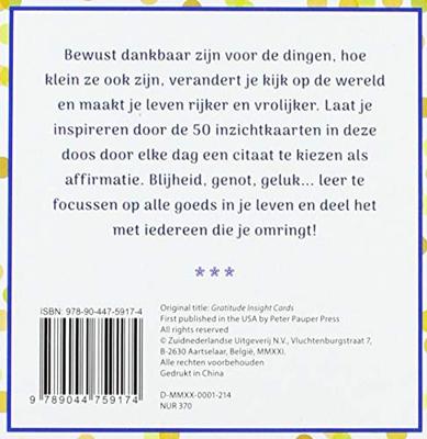 Dankbaar zijn - Inzichtkaarten (Paperback)