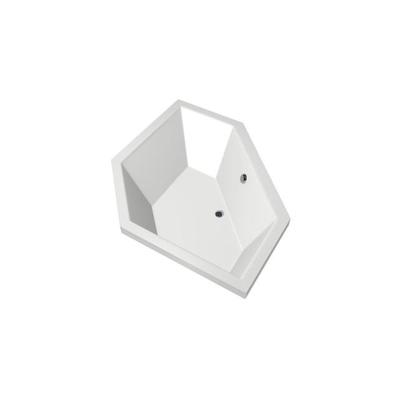 Xenz Society Hoekbad - 145x145x53 - afvoer Midden - acryl - wit 6860-01