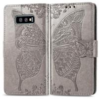 Butterfly Love bloemen reliëf horizontale Flip lederen case voor Galaxy S10e met houder & kaartsleuven & portemonnee & Lanyard (grijs) - thumbnail