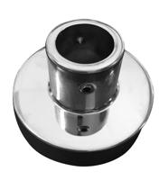 Caral muurplaat voor thermostatische regendoucheset opbouw chroom - thumbnail