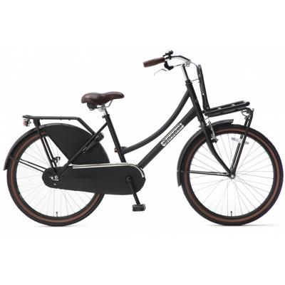 Popal Daily Dutch Basic 24 Inch 42 cm Meisjes Terugtraprem Matzwart Popal Daily Dutch Basic 24 Inch 42 cm Meisjes Terugtraprem Matzwart