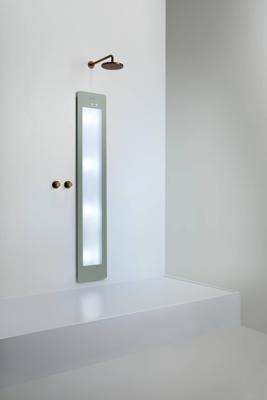 Sunshower Plus L inbouw met infrarood en UV-licht organic grey