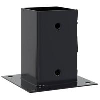 Paaldonderstellen vierkant 12 st gepoedercoat staal antraciet - thumbnail