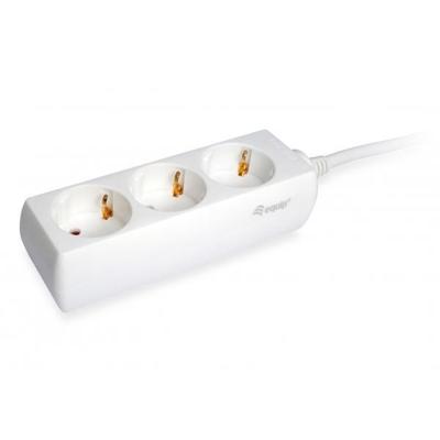 Equip 245550 power strip, 3 ac outlet(s) indoor, type f, type f, 1.5 mm², 1.5 m, white Equip 245550 power strip, 3 ac outlet(s) indoor, type f, type f, 1.5 mm², 1.5 m, white