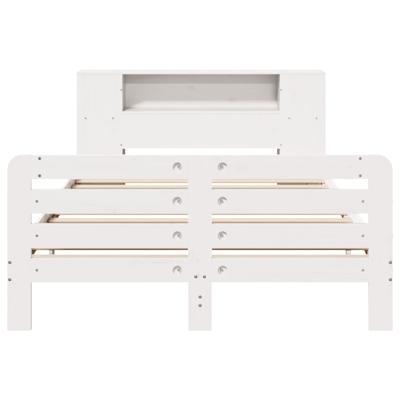 Bedframe zonder matras massief grenenhout wit 200x200 cm