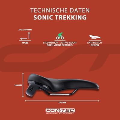 CONTEC zadel "sonic" ct saddle sonic 270 x 180mm