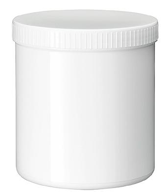 Blockland Zalfpot wit PP plastobel gedopt 1000ml 18 Stuks