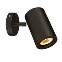 SLV ENOLA B 152010 Wandlamp GU10 50 W Zwart - thumbnail