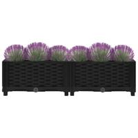 VidaXL Plantenbak verhoogd 80x40x23 cm polypropyleen - thumbnail