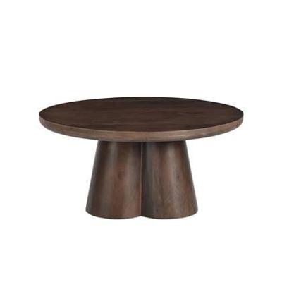 Brix Ronde Salontafel 'Clubs' Mangohout, 80cm