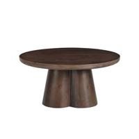Brix Ronde Salontafel 'Clubs' Mangohout, 80cm - thumbnail