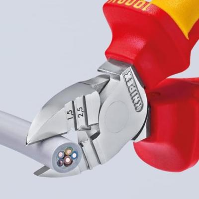 Knipex Elektro-Installatietang VDE Gestest met bevestigingshaak - 1396200T - 1396200T - thumbnail