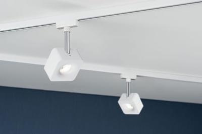 Paulmann Cube 230V-railsysteem lamp URail LED vast ingebouwd 8 W LED Wit, Chroom