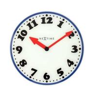 NeXtime klok 8151 boy, ø43 cm, wall, white/ blue/ black/ red - thumbnail