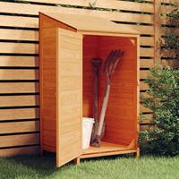 VidaXL Tuinschuur 55x52x112 cm massief vurenhout bruin - thumbnail