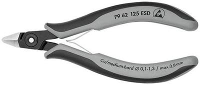 Knipex precisie elektronica-zijsnijtang esd gebruineerd 125 mm - 7962125esd Knipex precisie elektronica-zijsnijtang esd gebruineerd 125 mm - 7962125esd