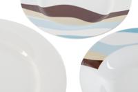 Serviesset Home ESPRIT Blauw Groen Multicolour Porselein Tropisch 18 Onderdelen 27 x 27 x 2 cm - thumbnail