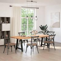 Salontafelpoten 2 st A-vormig 70x(72-73) cm staal zwart - thumbnail