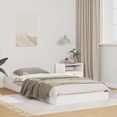 Bedframe Wit 80 x 220 cm Massief grenenhout
