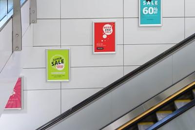 Durable 479723 Klapframe Zilver 1 x DIN A3 1 stuk(s) (b x h x d) 327 x 451 x 12 mm