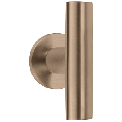 Formani | Voordeurknop PBI200V Vast op Rozet | PVD licht brons Formani | Voordeurknop PBI200V Vast op Rozet | PVD licht brons
