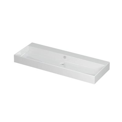 INK Unlimited Wastafel Porselein Zonder Kraangat - 1200x450x110 mm - Glans Wit