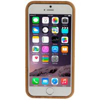 iPhone 6 & 6S Totem patroon deelbaar Bamboe houten back cover Hoesje - thumbnail