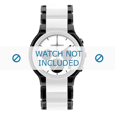 Jacques Lemans horlogeband 1-1580E Keramiek Bi-Color