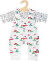 Heless Poppen romper pinguin met t-shirt, 28-35 cm - thumbnail