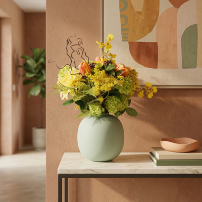 Kunstboeket Chantal Lucca 55 cm