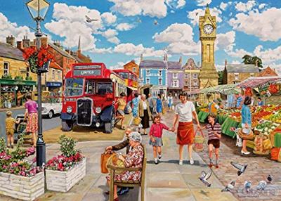 Gibsons Puzzel Clocktower Market 1000 Stukjes