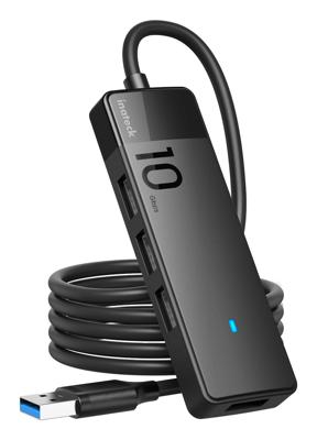 Inateck HB2025AL USB 3.2 Gen 2 (3.1 Gen 2) Type-A 10000 Mbit/s Zwart