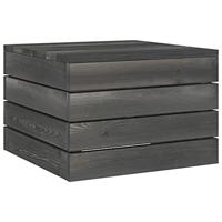 2-delige Loungeset pallet massief grenenhout donkergrijs - thumbnail