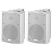 Monacor MKA-50SET/WS 2-weg opbouwluidsprekerset 10 W 1 paar - thumbnail