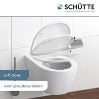 Schutte Duroplast High Gloss WC-bril WHITE WAVE met soft-close en quick-release
 82584 - thumbnail