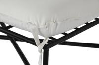 Voetensteun Home ESPRIT Wit Zwart Metaal Stads 75 x 50 x 45 cm - thumbnail