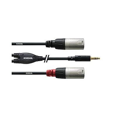 CORDIAL 1,8 M REAN JACKPLUG 3,5 MM/2X XLR M