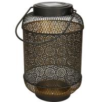 Lantaarn Metaal 16 x 25,5 cm Zwart solar Anna's Collection - Annas collection - thumbnail