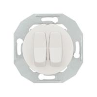 ELSO serieschakelaar WDE011016 met centrale plaat wit Renova Wit 1 stuk(s) - thumbnail