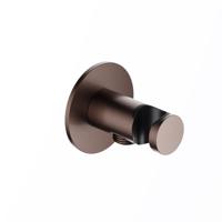 Hotbath Wandsteun Met uitlaat Ace Geborsteld Koper PVD - thumbnail