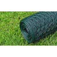 VidaXL Kippengaas 25x0,5 m met pvc coating groen - thumbnail