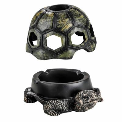 Hi Asbak met deksel - Schildpad asbak - 14 x 11 x 8 cm